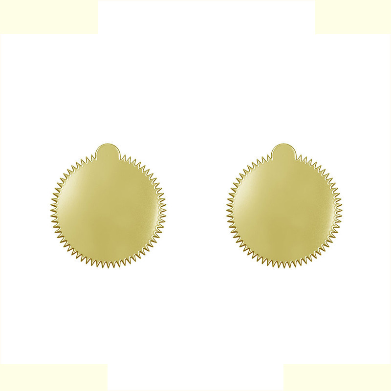 گوشواره طلا 18 عیار زنانه مدوپد مدل ستاره کد GA1-15601