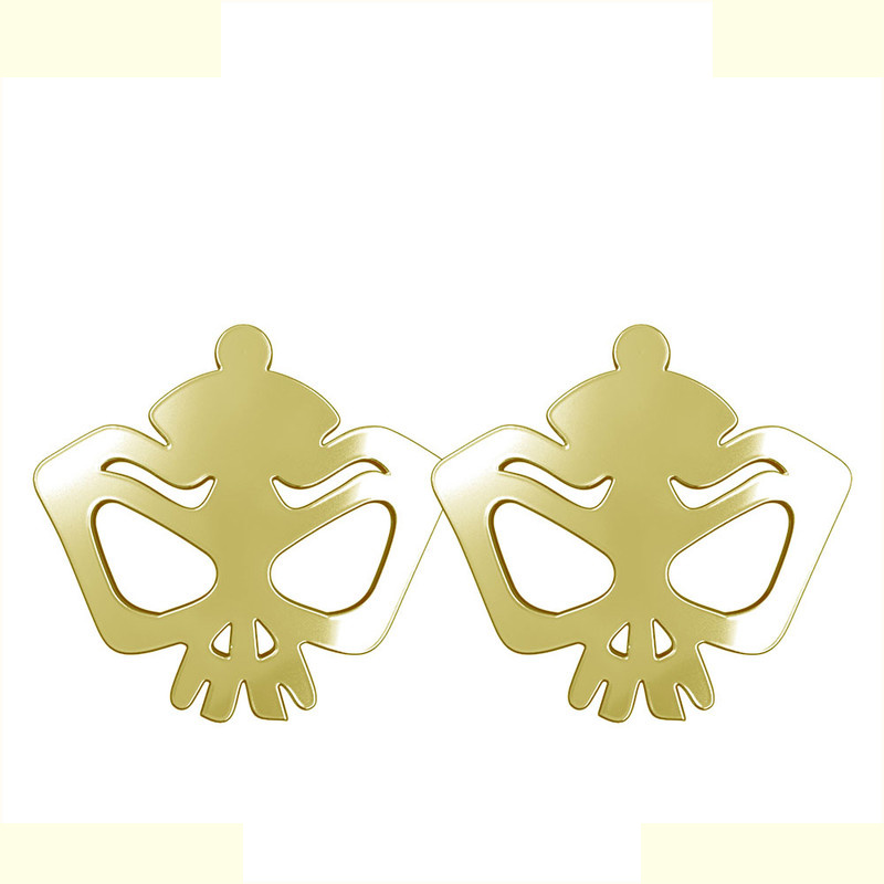 گوشواره طلا 18 عیار زنانه مدوپد مدل جمجمه کد GA1-15675 گوشواره طلا 18 عیار زنانه مدوپد مدل جمجمه کد GA1-15675