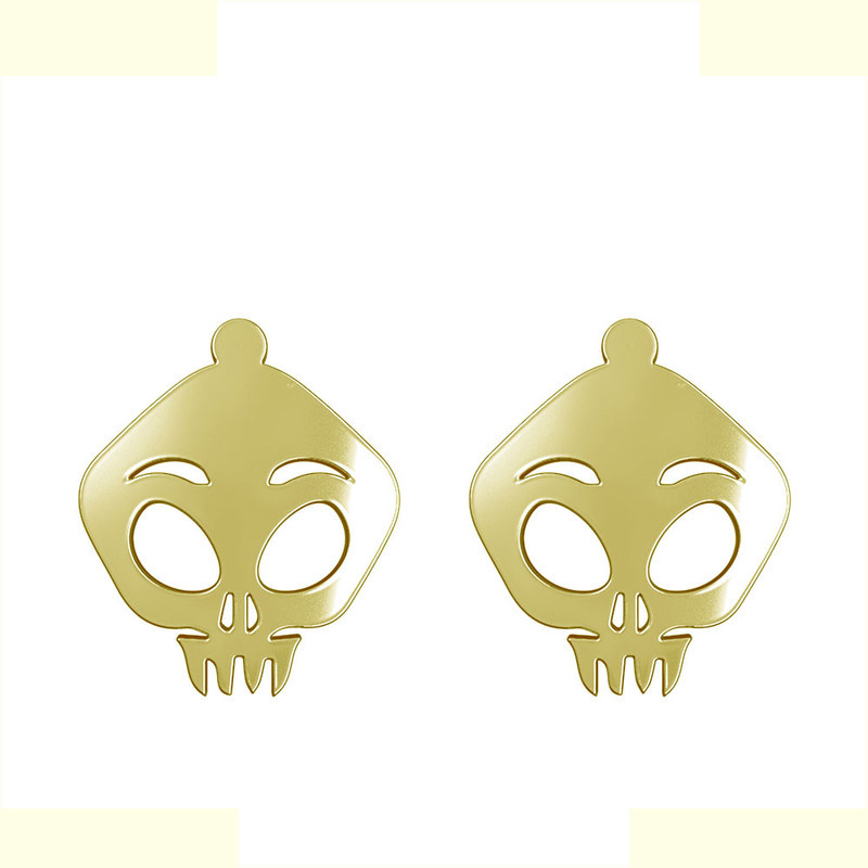 گوشواره طلا 18 عیار زنانه مدوپد مدل جمجمه کد GA1-15677 گوشواره طلا 18 عیار زنانه مدوپد مدل جمجمه کد GA1-15677