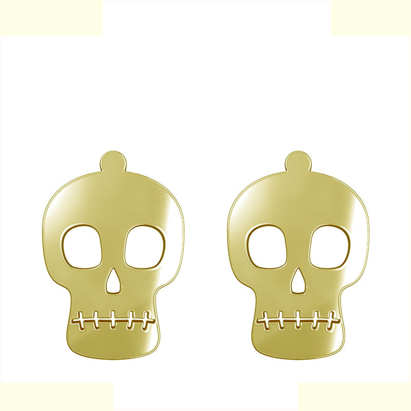 گوشواره طلا 18 عیار زنانه مدوپد مدل جمجمه کد GA1-15701 گوشواره طلا 18 عیار زنانه مدوپد مدل جمجمه کد GA1-15701