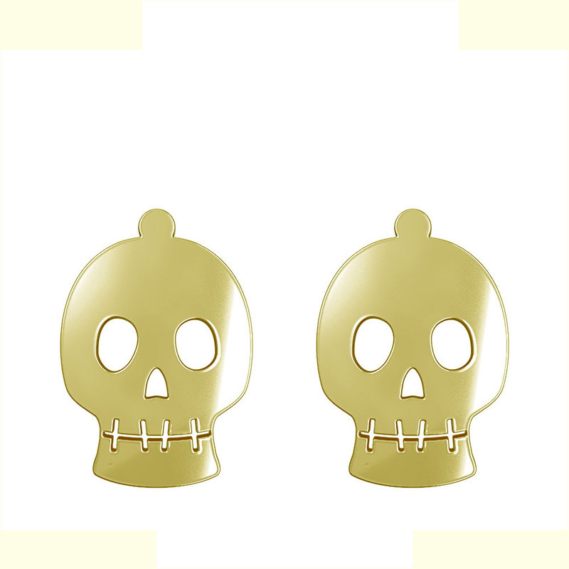 گوشواره طلا 18 عیار زنانه مدوپد مدل جمجمه کد GA1-15705 گوشواره طلا 18 عیار زنانه مدوپد مدل جمجمه کد GA1-15705