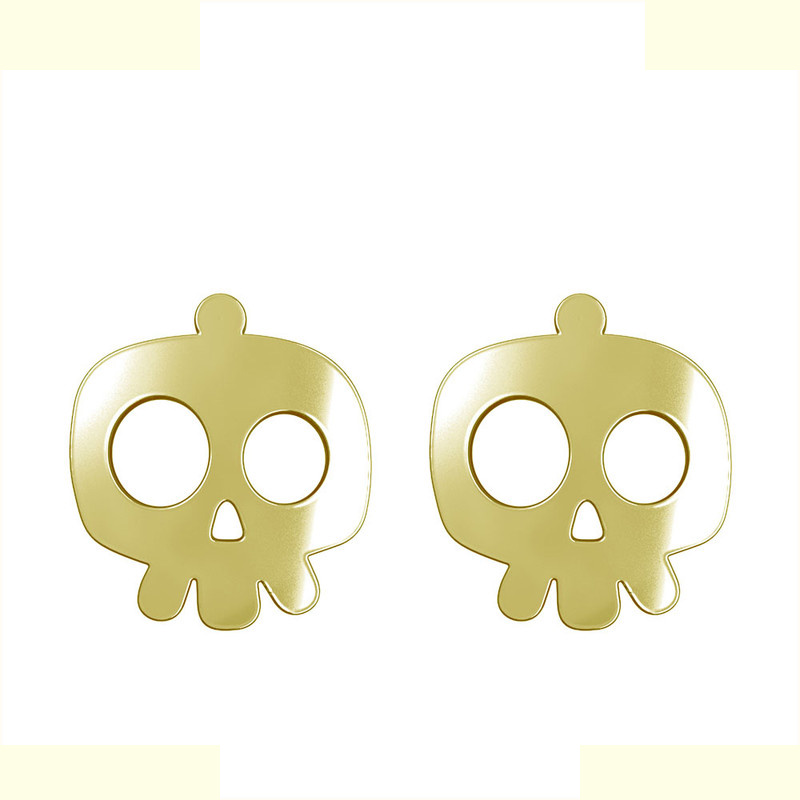 گوشواره طلا 18 عیار زنانه مدوپد مدل جمجمه کد GA1-15720 گوشواره طلا 18 عیار زنانه مدوپد مدل جمجمه کد GA1-15720