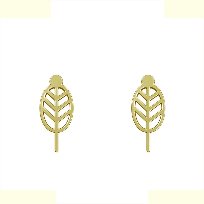 گوشواره طلا 18 عیار زنانه مدوپد مدل برگ کد GA1-15733 گوشواره طلا 18 عیار زنانه مدوپد مدل برگ کد GA1-15733