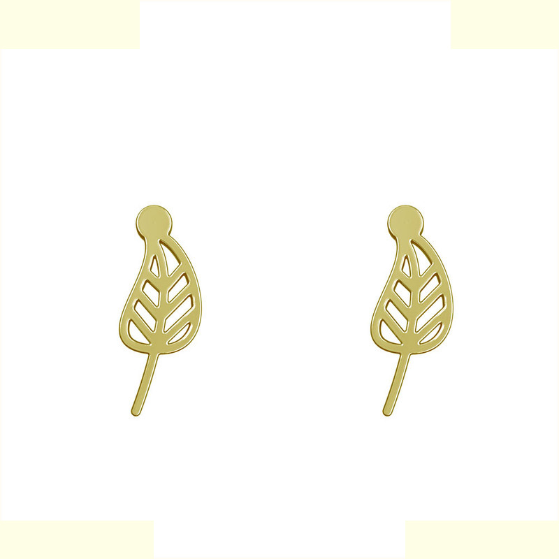 گوشواره طلا 18 عیار زنانه مدوپد مدل برگ کد GA1-15736 گوشواره طلا 18 عیار زنانه مدوپد مدل برگ کد GA1-15736