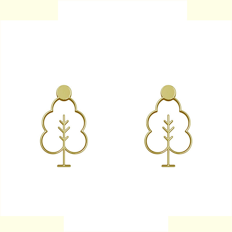 گوشواره طلا 18 عیار زنانه مدوپد مدل درخت کد GA1-15771 گوشواره طلا 18 عیار زنانه مدوپد مدل درخت کد GA1-15771