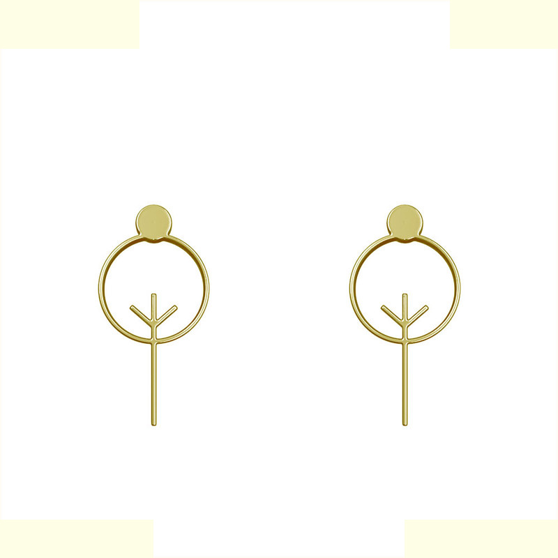 گوشواره طلا 18 عیار زنانه مدوپد مدل درخت کد GA1-15777 گوشواره طلا 18 عیار زنانه مدوپد مدل درخت کد GA1-15777