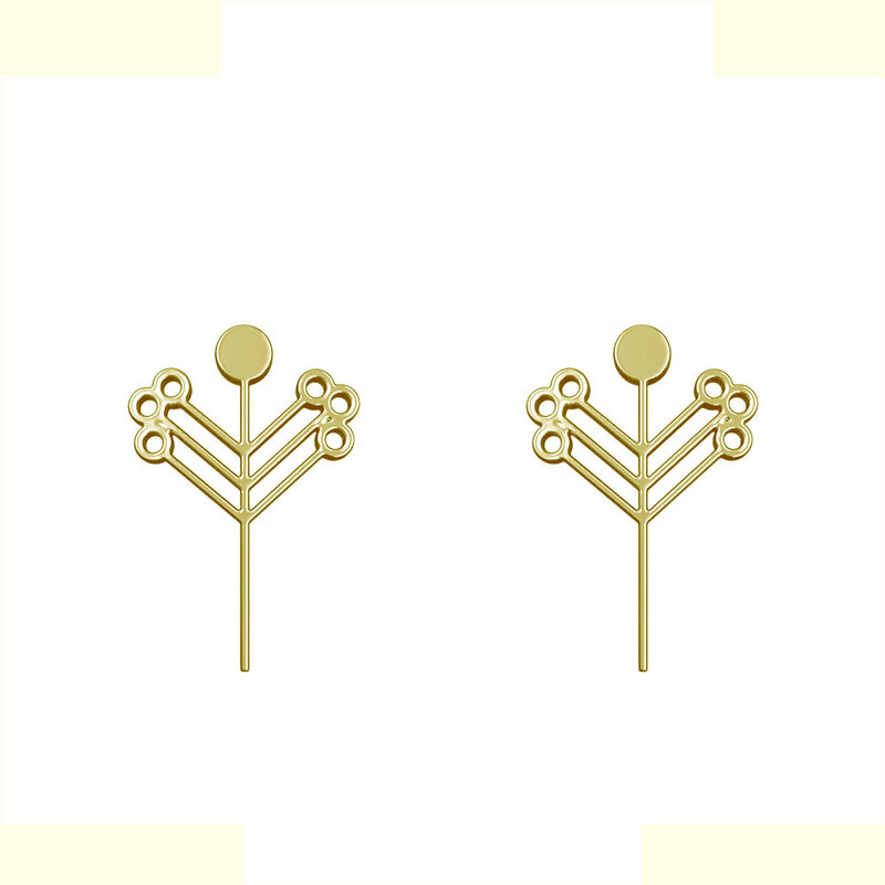 گوشواره طلا 18 عیار زنانه مدوپد مدل درخت کد GA1-15778 گوشواره طلا 18 عیار زنانه مدوپد مدل درخت کد GA1-15778