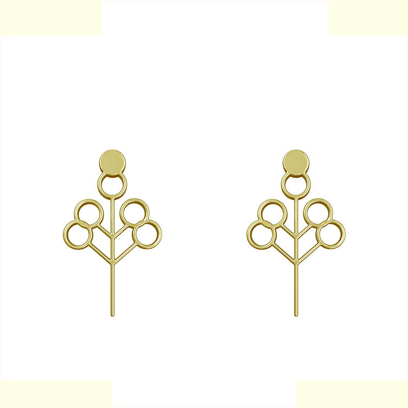 گوشواره طلا 18 عیار زنانه مدوپد مدل درخت کد GA1-15782 گوشواره طلا 18 عیار زنانه مدوپد مدل درخت کد GA1-15782