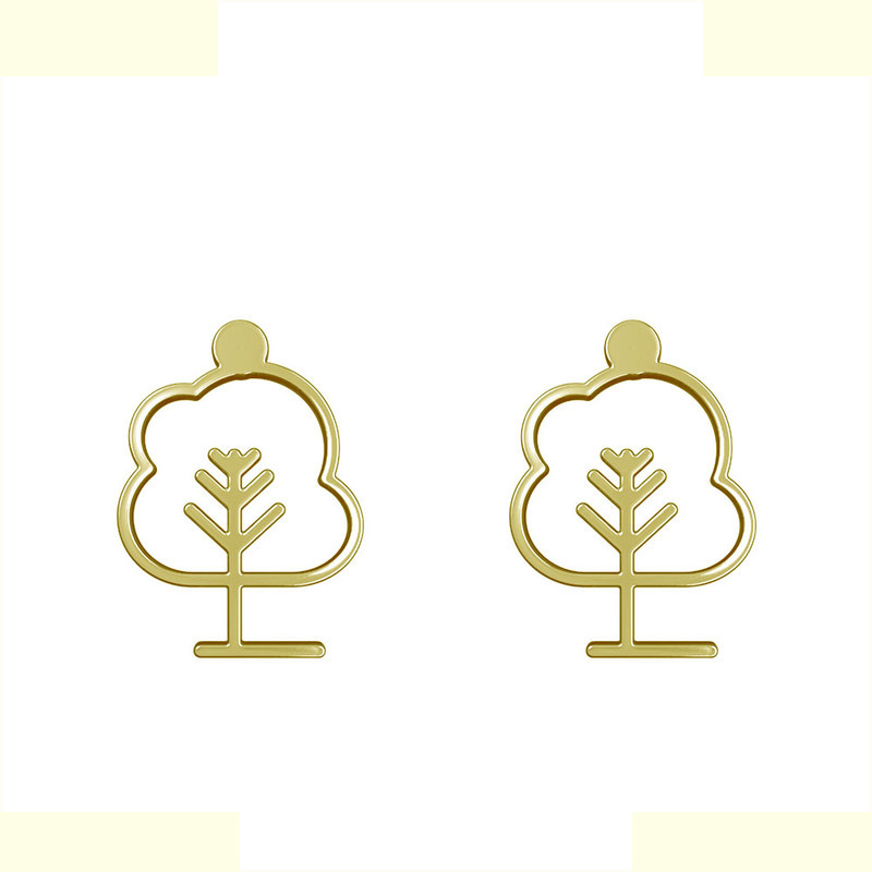 گوشواره طلا 18 عیار زنانه مدوپد مدل درخت کد GA1-15804 گوشواره طلا 18 عیار زنانه مدوپد مدل درخت کد GA1-15804