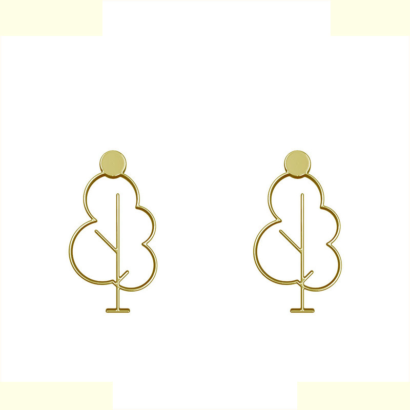 گوشواره طلا 18 عیار زنانه مدوپد مدل درخت کد GA1-15813 گوشواره طلا 18 عیار زنانه مدوپد مدل درخت کد GA1-15813