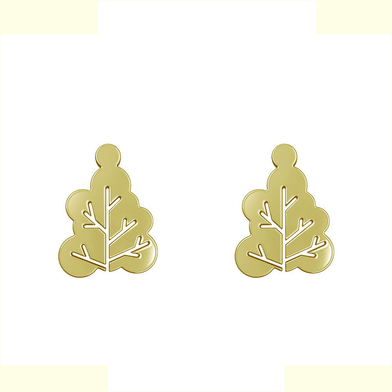 گوشواره طلا 18 عیار زنانه مدوپد مدل درخت کد GA1-15814