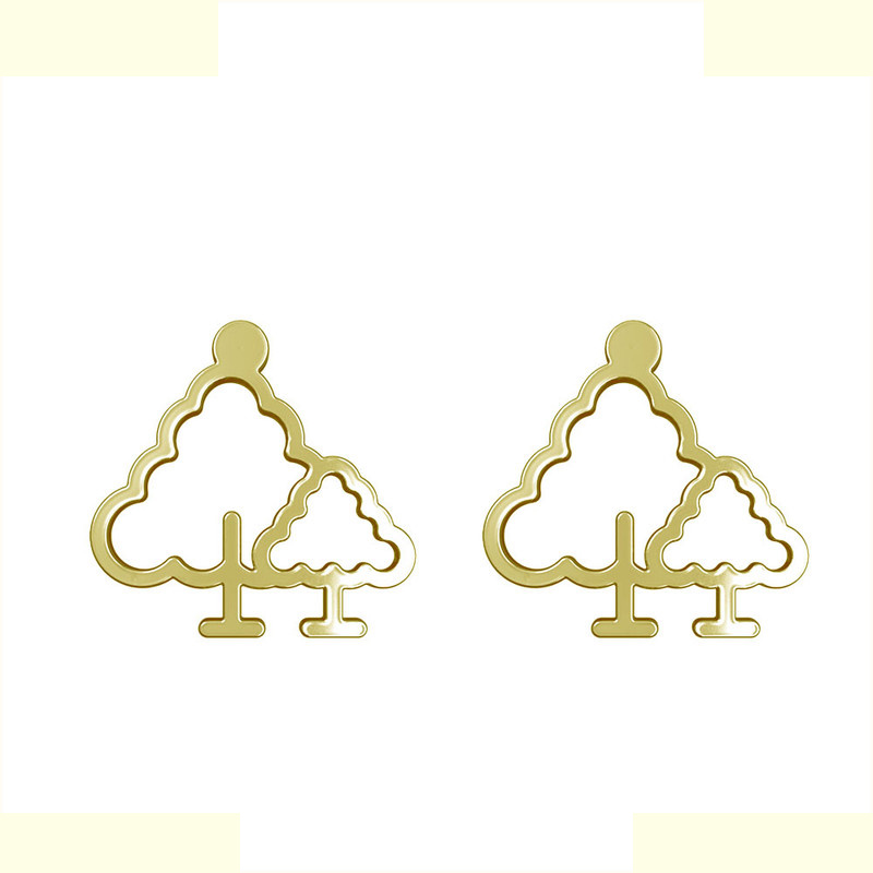 گوشواره طلا 18 عیار زنانه مدوپد مدل درخت کد GA1-15832 گوشواره طلا 18 عیار زنانه مدوپد مدل درخت کد GA1-15832