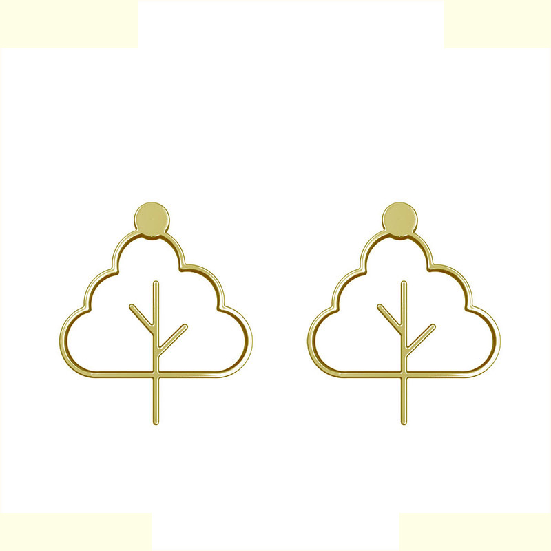 گوشواره طلا 18 عیار زنانه مدوپد مدل درخت کد GA1-15836 گوشواره طلا 18 عیار زنانه مدوپد مدل درخت کد GA1-15836