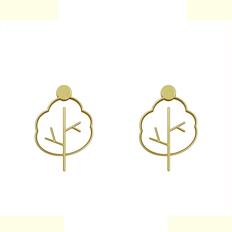 گوشواره طلا 18 عیار زنانه مدوپد مدل درخت کد GA1-15846 گوشواره طلا 18 عیار زنانه مدوپد مدل درخت کد GA1-15846