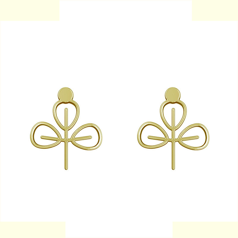 گوشواره طلا 18 عیار زنانه مدوپد مدل برگ کد GA1-15877 گوشواره طلا 18 عیار زنانه مدوپد مدل برگ کد GA1-15877