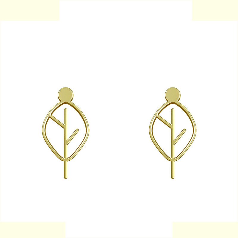 گوشواره طلا 18 عیار زنانه مدوپد مدل برگ کد GA1-15908 گوشواره طلا 18 عیار زنانه مدوپد مدل برگ کد GA1-15908