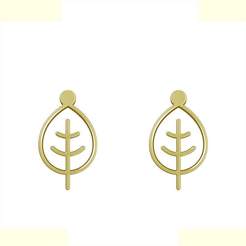 گوشواره طلا 18 عیار زنانه مدوپد مدل برگ کد GA1-15916 گوشواره طلا 18 عیار زنانه مدوپد مدل برگ کد GA1-15916