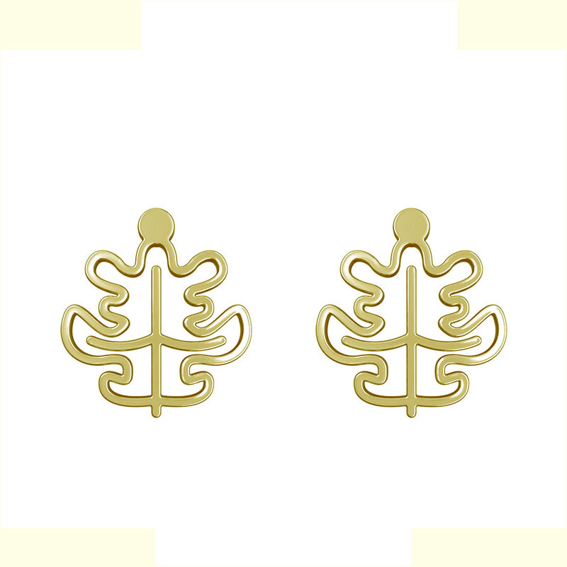 گوشواره طلا 18 عیار زنانه مدوپد مدل برگ کد GA1-15927 گوشواره طلا 18 عیار زنانه مدوپد مدل برگ کد GA1-15927