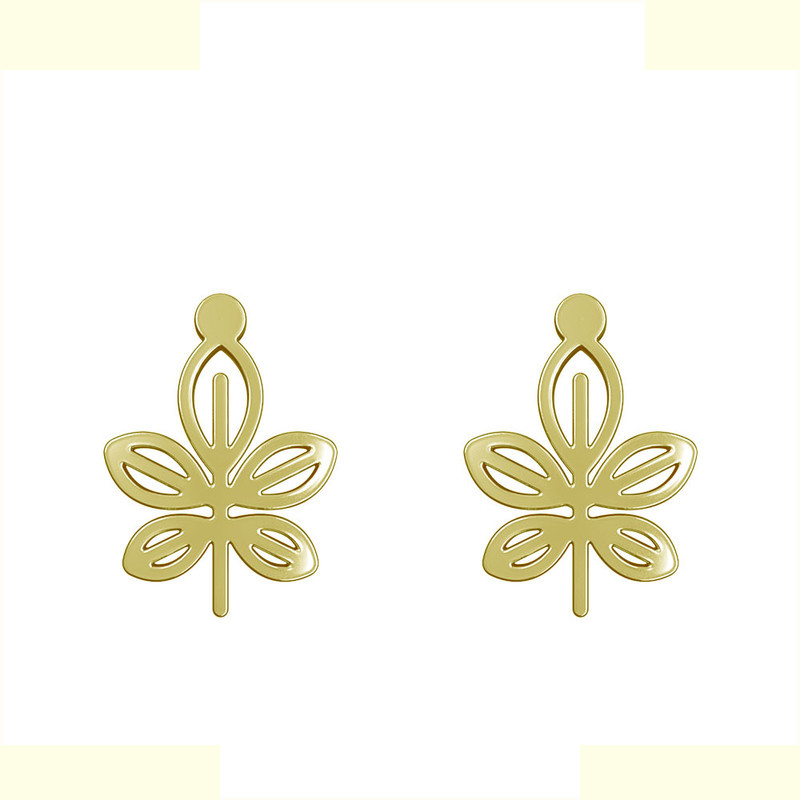 گوشواره طلا 18 عیار زنانه مدوپد مدل برگ کد GA1-15935 گوشواره طلا 18 عیار زنانه مدوپد مدل برگ کد GA1-15935