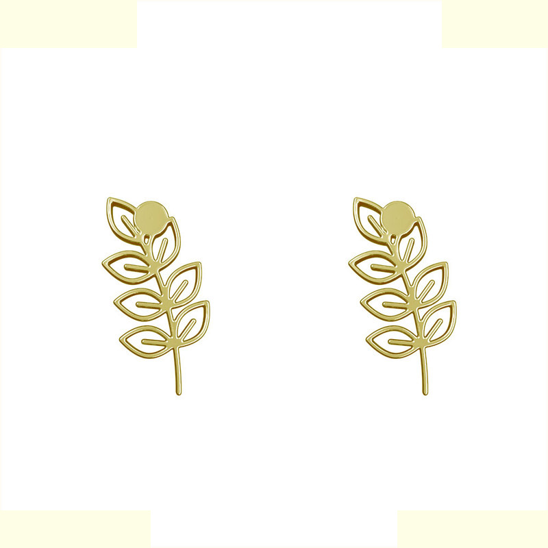 گوشواره طلا 18 عیار زنانه مدوپد مدل برگ کد GA1-15961 گوشواره طلا 18 عیار زنانه مدوپد مدل برگ کد GA1-15961