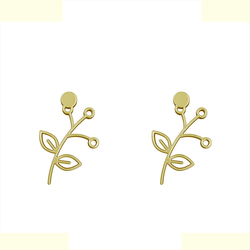 گوشواره طلا 18 عیار زنانه مدوپد مدل برگ کد GA1-15981 گوشواره طلا 18 عیار زنانه مدوپد مدل برگ کد GA1-15981