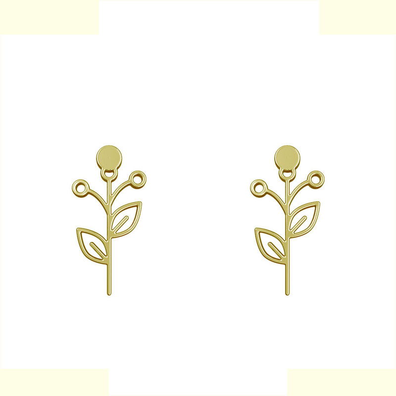 گوشواره طلا 18 عیار زنانه مدوپد مدل برگ کد GA1-15990 گوشواره طلا 18 عیار زنانه مدوپد مدل برگ کد GA1-15990