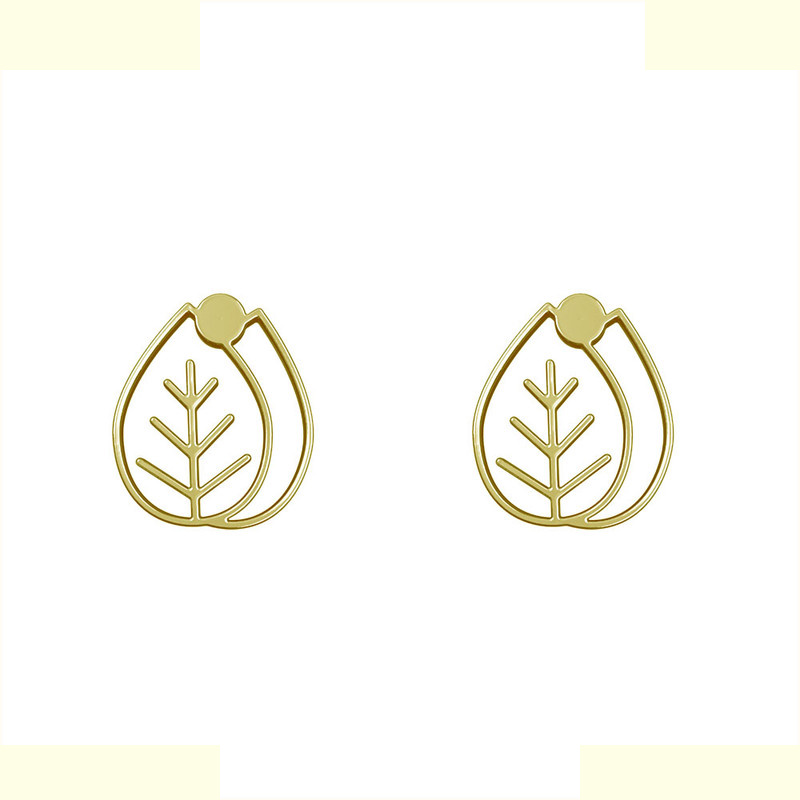 گوشواره طلا 18 عیار زنانه مدوپد مدل برگ کد GA1-16026 گوشواره طلا 18 عیار زنانه مدوپد مدل برگ کد GA1-16026