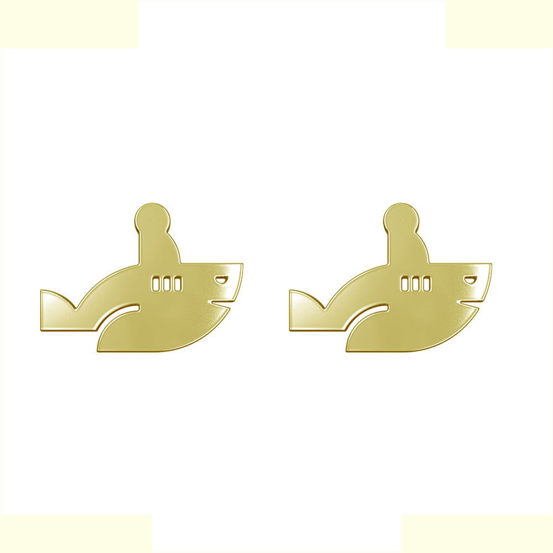 گوشواره طلا 18 عیار زنانه مدوپد مدل ماهی کد GA1-16064 گوشواره طلا 18 عیار زنانه مدوپد مدل ماهی کد GA1-16064