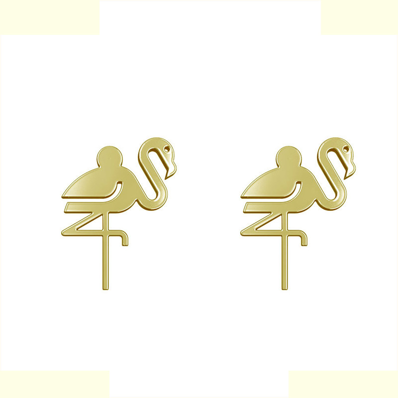 گوشواره طلا 18 عیار زنانه مدوپد مدل لک لک کد GA1-16071