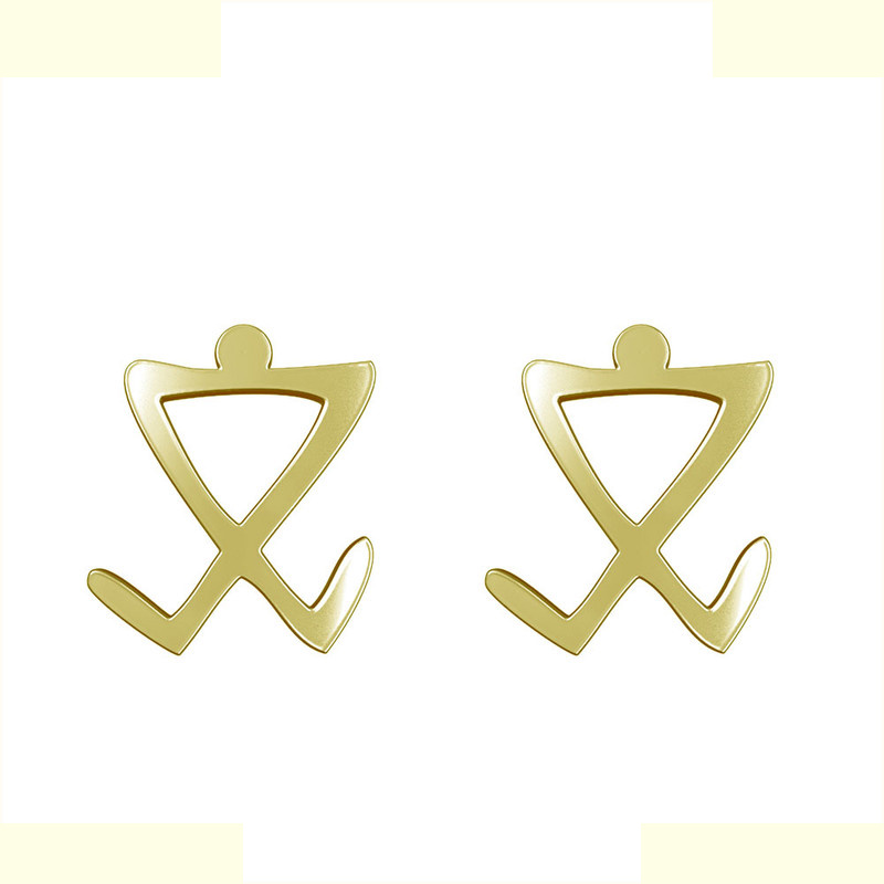 گوشواره طلا 18 عیار زنانه مدوپد مدل هندسی کد GA1-16182 گوشواره طلا 18 عیار زنانه مدوپد مدل هندسی کد GA1-16182