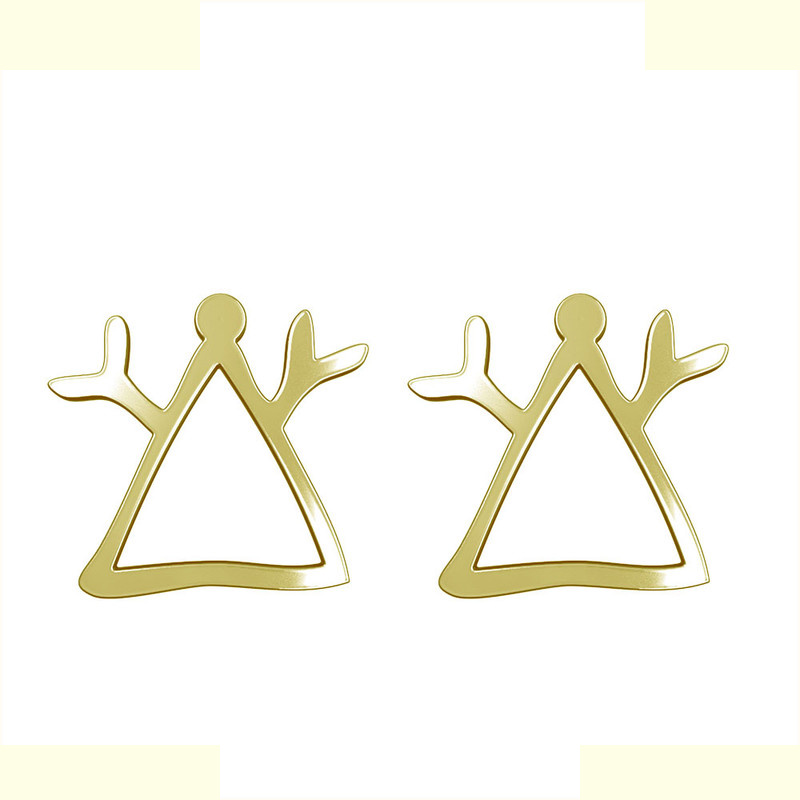 گوشواره طلا 18 عیار زنانه مدوپد مدل هندسی کد GA1-16196 گوشواره طلا 18 عیار زنانه مدوپد مدل هندسی کد GA1-16196