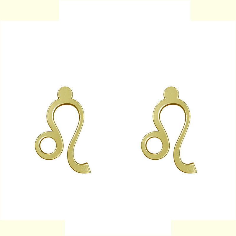 گوشواره طلا 18 عیار زنانه مدوپد مدل هندسی کد GA1-16245