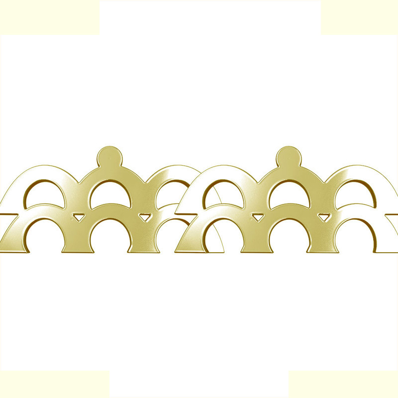 گوشواره طلا 18 عیار زنانه مدوپد مدل هندسی کد GA1-16252