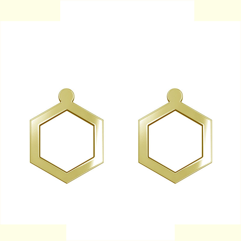 گوشواره طلا 18 عیار زنانه مدوپد مدل شش ضلعی کد GA1-16298 گوشواره طلا 18 عیار زنانه مدوپد مدل شش ضلعی کد GA1-16298