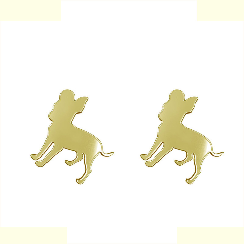 گوشواره طلا 18 عیار زنانه مدوپد مدل سگ کد GA1-16460 گوشواره طلا 18 عیار زنانه مدوپد مدل سگ کد GA1-16460