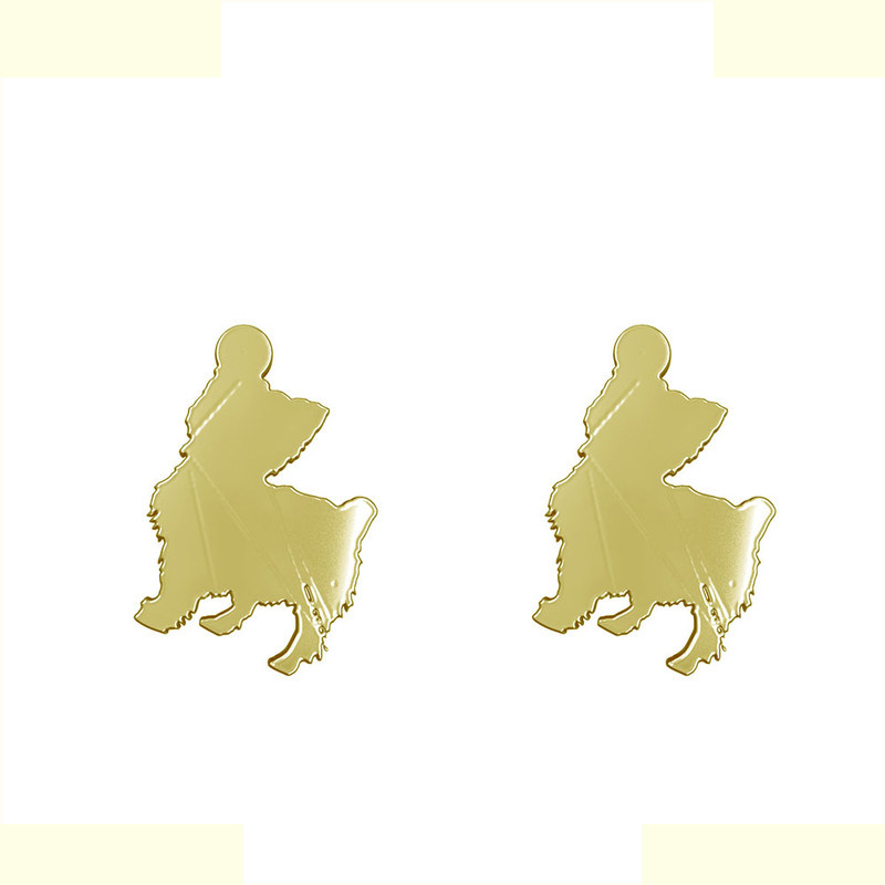 گوشواره طلا 18 عیار زنانه مدوپد مدل سگ کد GA1-16469 گوشواره طلا 18 عیار زنانه مدوپد مدل سگ کد GA1-16469