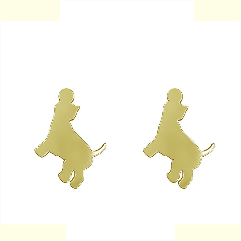 گوشواره طلا 18 عیار زنانه مدوپد مدل سگ کد GA1-16497 گوشواره طلا 18 عیار زنانه مدوپد مدل سگ کد GA1-16497