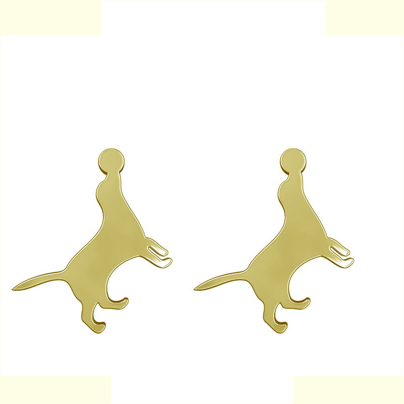 گوشواره طلا 18 عیار زنانه مدوپد مدل سگ کد GA1-16552 گوشواره طلا 18 عیار زنانه مدوپد مدل سگ کد GA1-16552