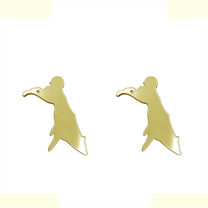 گوشواره طلا 18 عیار زنانه مدوپد مدل سگ کد GA1-16565 گوشواره طلا 18 عیار زنانه مدوپد مدل سگ کد GA1-16565