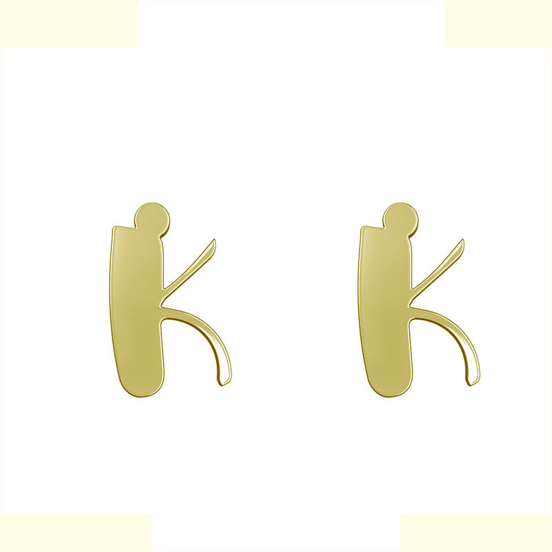 گوشواره طلا 18 عیار زنانه مدوپد مدل حرف K کد GA1-16630 گوشواره طلا 18 عیار زنانه مدوپد مدل حرف K کد GA1-16630