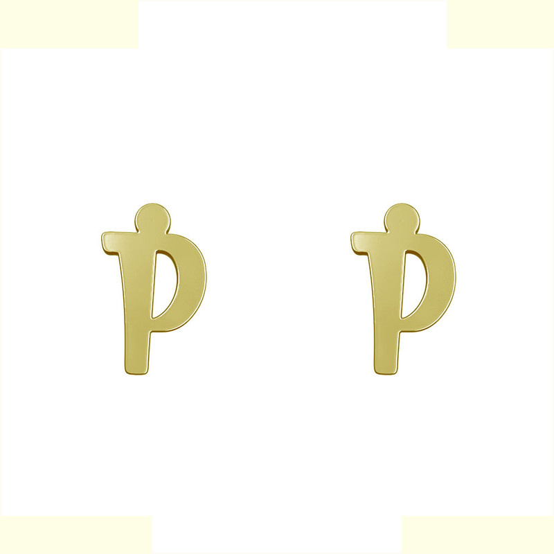 گوشواره طلا 18 عیار زنانه مدوپد مدل حرف P کد GA1-16642 گوشواره طلا 18 عیار زنانه مدوپد مدل حرف P کد GA1-16642