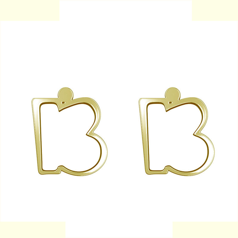 گوشواره طلا 18 عیار زنانه مدوپد مدل حرف B کد GA1-16682 گوشواره طلا 18 عیار زنانه مدوپد مدل حرف B کد GA1-16682