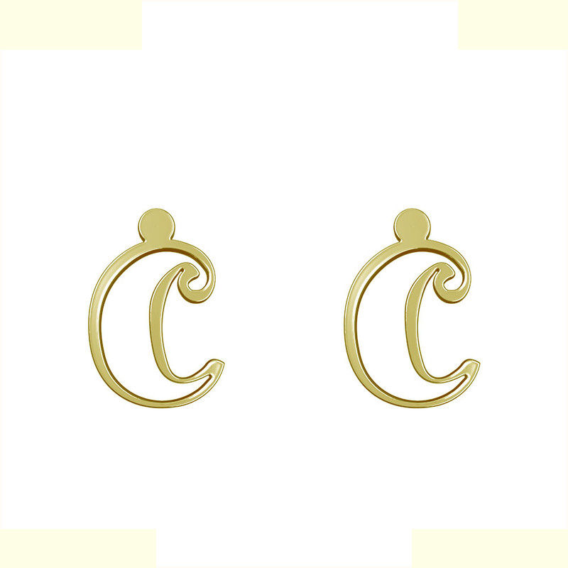 گوشواره طلا 18 عیار زنانه مدوپد مدل حرف C کد GA1-16683 گوشواره طلا 18 عیار زنانه مدوپد مدل حرف C کد GA1-16683