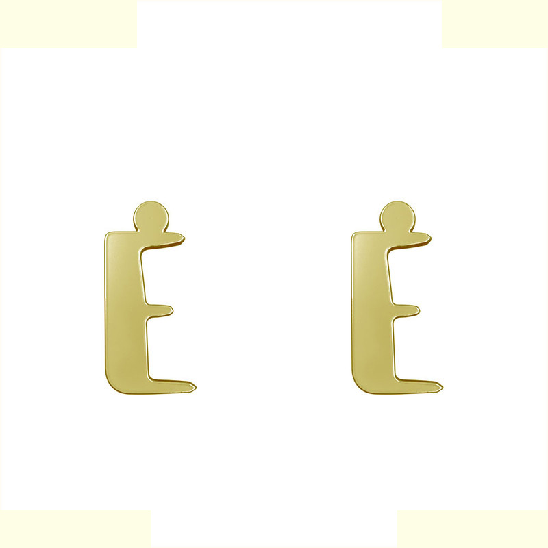 گوشواره طلا 18 عیار زنانه مدوپد مدل حرف E کد GA1-16711 گوشواره طلا 18 عیار زنانه مدوپد مدل حرف E کد GA1-16711