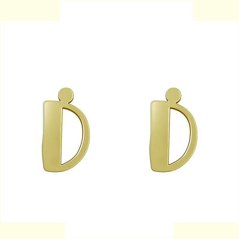 گوشواره طلا 18 عیار زنانه مدوپد مدل حرف D کد GA1-16710 گوشواره طلا 18 عیار زنانه مدوپد مدل حرف D کد GA1-16710