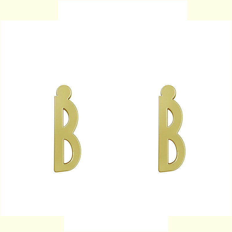 گوشواره طلا 18 عیار زنانه مدوپد مدل حرف B کد GA1-16734 گوشواره طلا 18 عیار زنانه مدوپد مدل حرف B کد GA1-16734