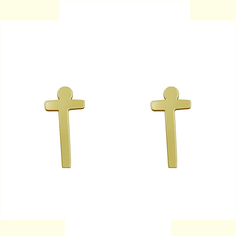 گوشواره طلا 18 عیار زنانه مدوپد مدل حرف T کد GA1-16752 گوشواره طلا 18 عیار زنانه مدوپد مدل حرف T کد GA1-16752