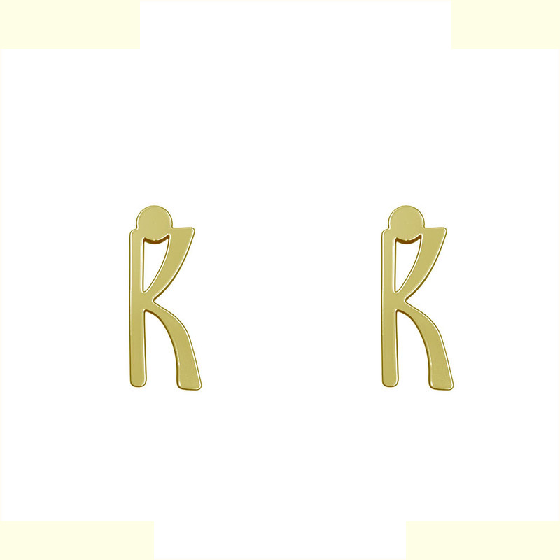 گوشواره طلا 18 عیار زنانه مدوپد مدل حرف K کد GA1-16771 گوشواره طلا 18 عیار زنانه مدوپد مدل حرف K کد GA1-16771