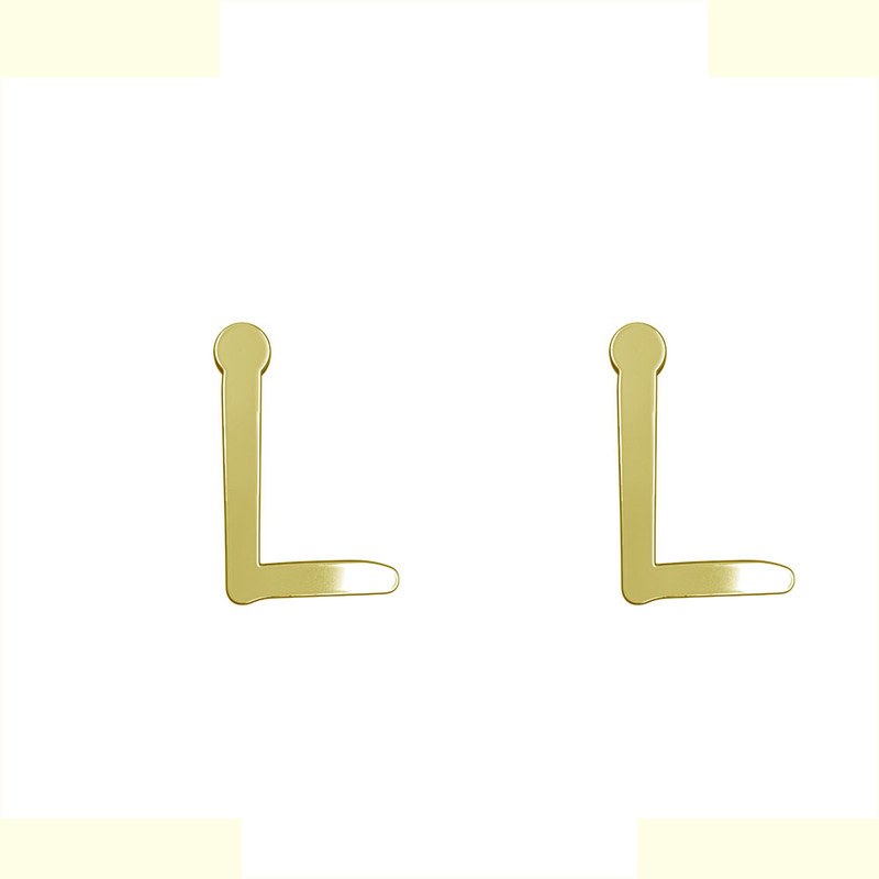 گوشواره طلا 18 عیار زنانه مدوپد مدل حرف L کد GA1-16792 گوشواره طلا 18 عیار زنانه مدوپد مدل حرف L کد GA1-16792