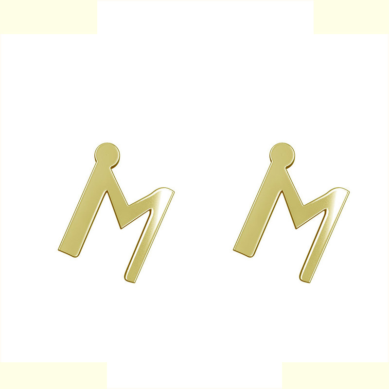 گوشواره طلا 18 عیار زنانه مدوپد مدل حرف M کد GA1-16847 گوشواره طلا 18 عیار زنانه مدوپد مدل حرف M کد GA1-16847